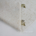 Tessuti single jersey in maglia di lino in poliestere con stampa laminata
